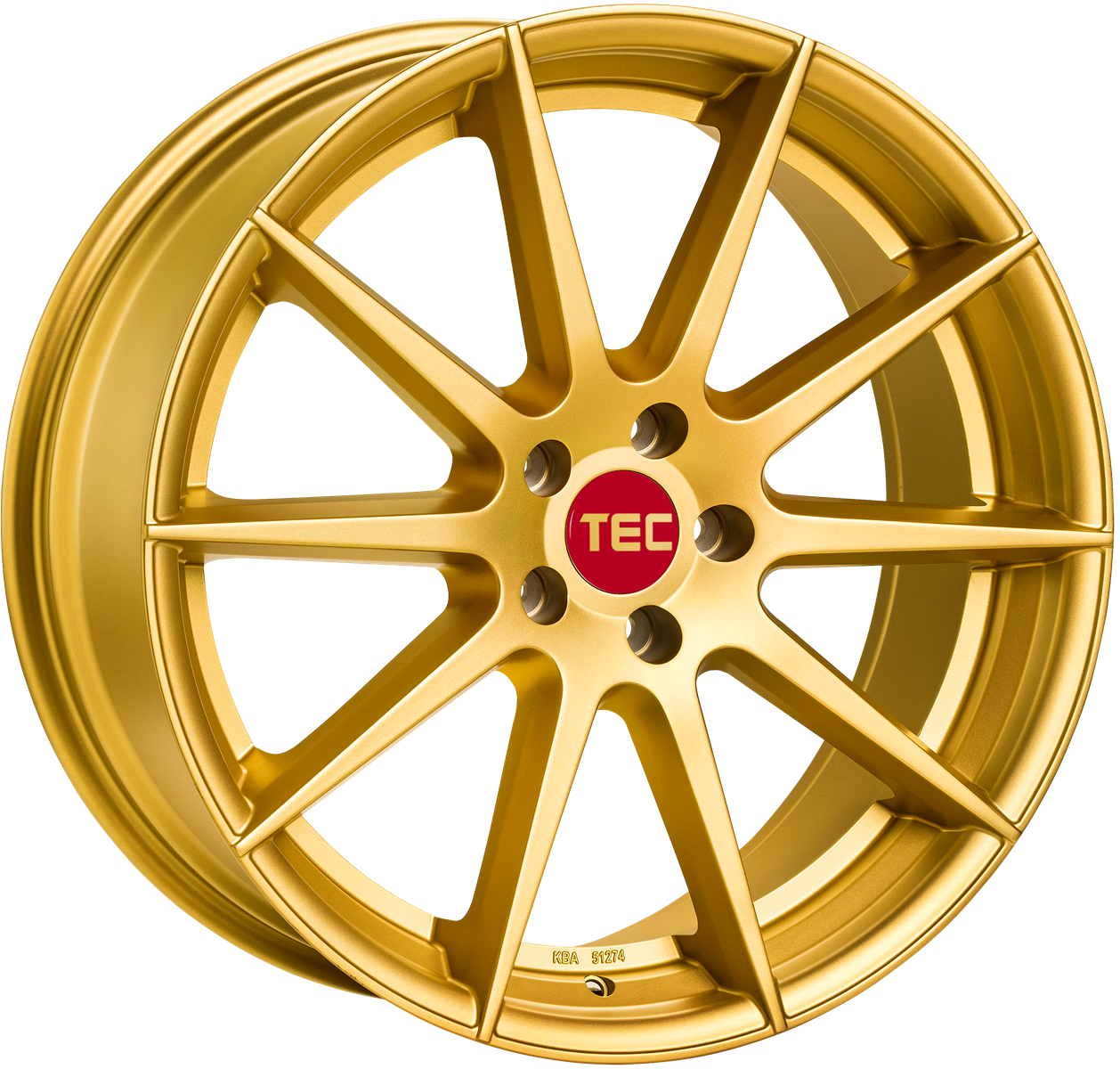 TEC GT7 9,5x19" 5x114,3 ET40 72,5 Gold