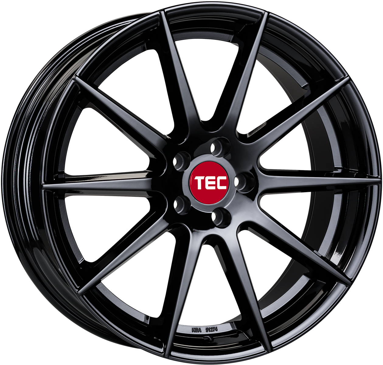 TEC GT7 8,5x19" 5x120 ET35 72,6 Schwarz-Glanz