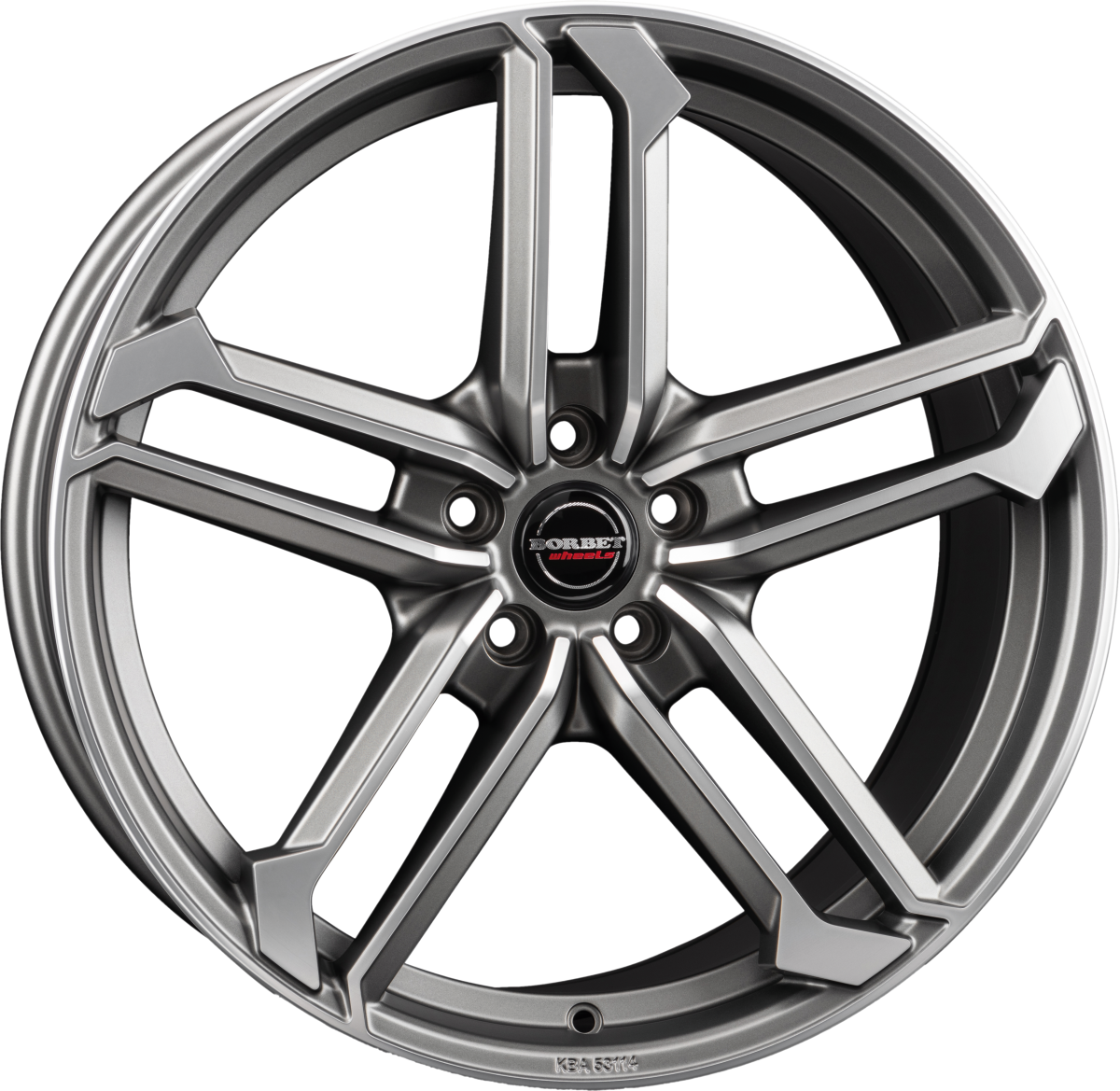 BORBET ATX 8x19" 5x112 ET44 57,1 graphite polished matt